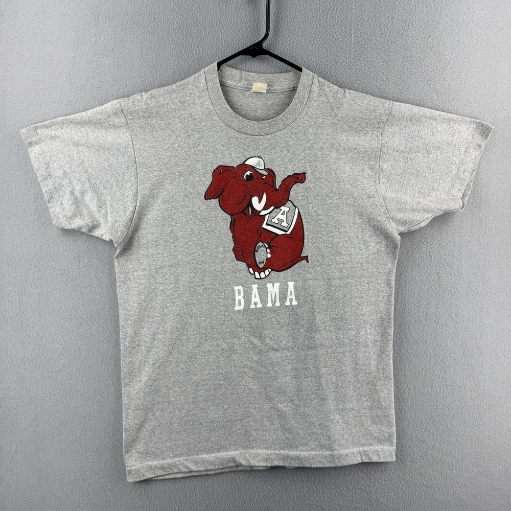 Vintage Alabama Crimson Tide T Shirt Mens XL 80s Single Stitch Tee